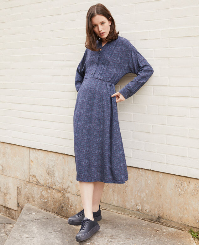 Vestido estampado Azul