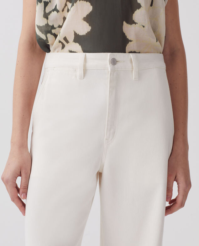 BLANDINE - Pantalón recto H003 white