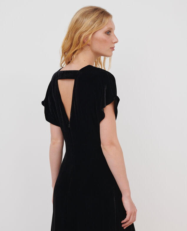 Vestido largo de terciopelo