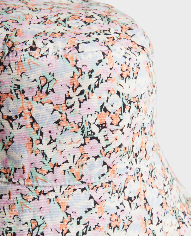 Bob reversible de algodón 0110 champs fleuris pink