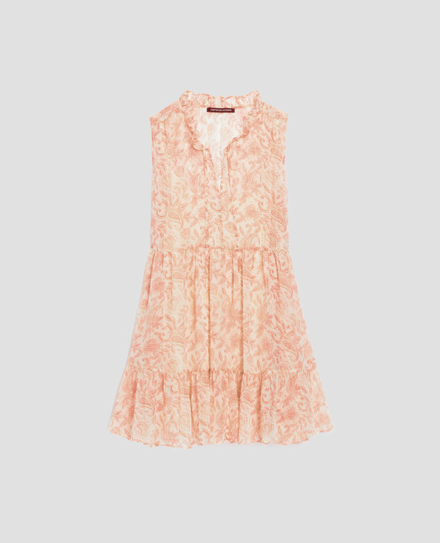 Vestido fluido sin mangas H300 cashmire beige