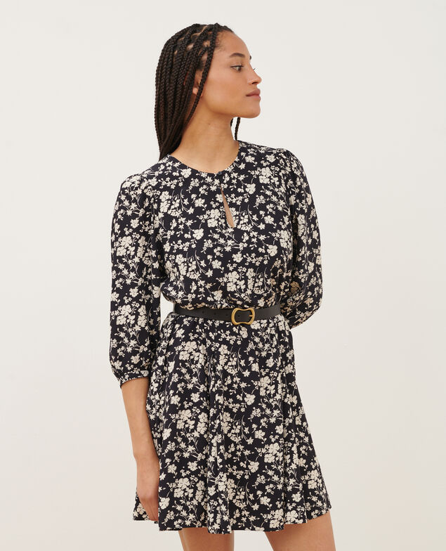 Vestido estampado fluido