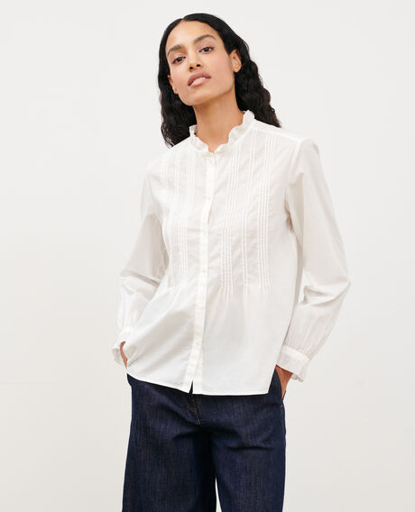 Camisa de algodón 4224 gardenia 3ssh007c01