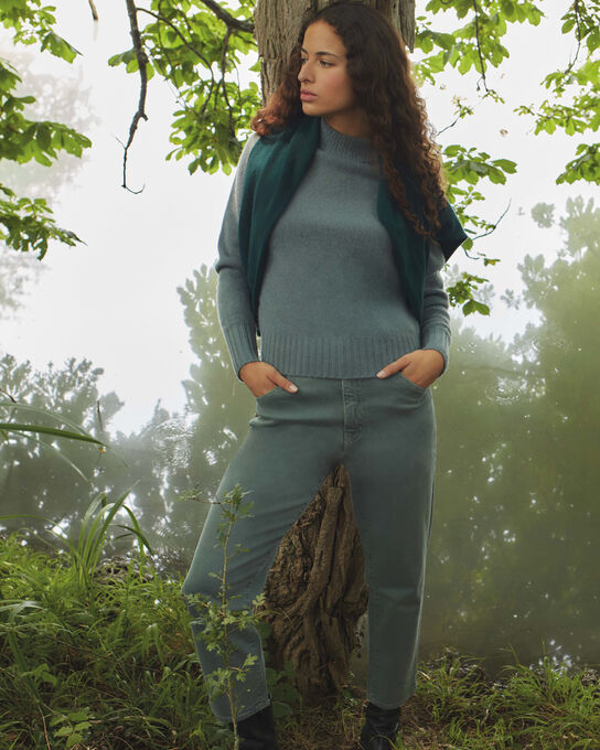 RITA - Slouchy jeans A592 DARK GREEN DENIM