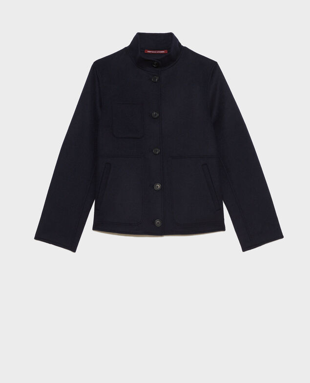 Chaqueta corta de lana y cachemir Night sky