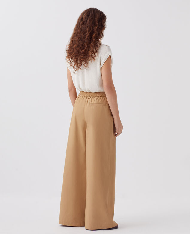 YVONNE - Pantalón amplio J330 cartouche beige