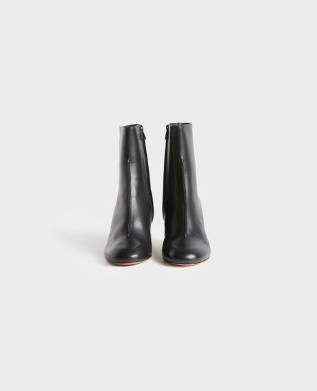 Botines de cuero con tacón