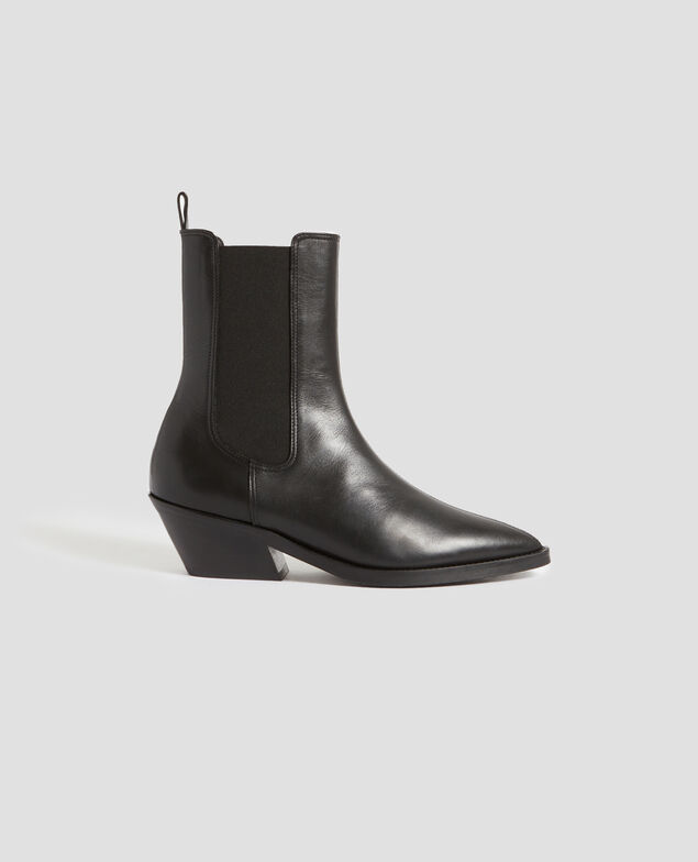 Botines de piel H092 black