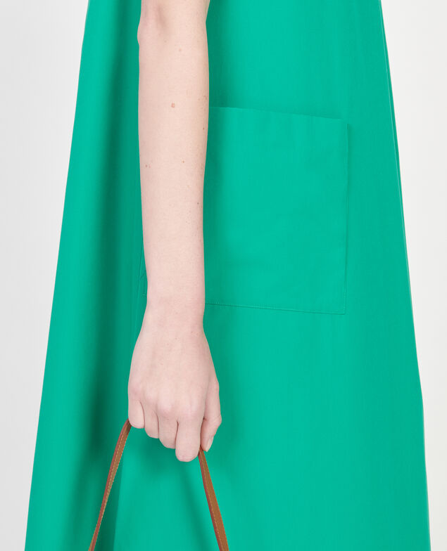 Vestido de algodón Golf green