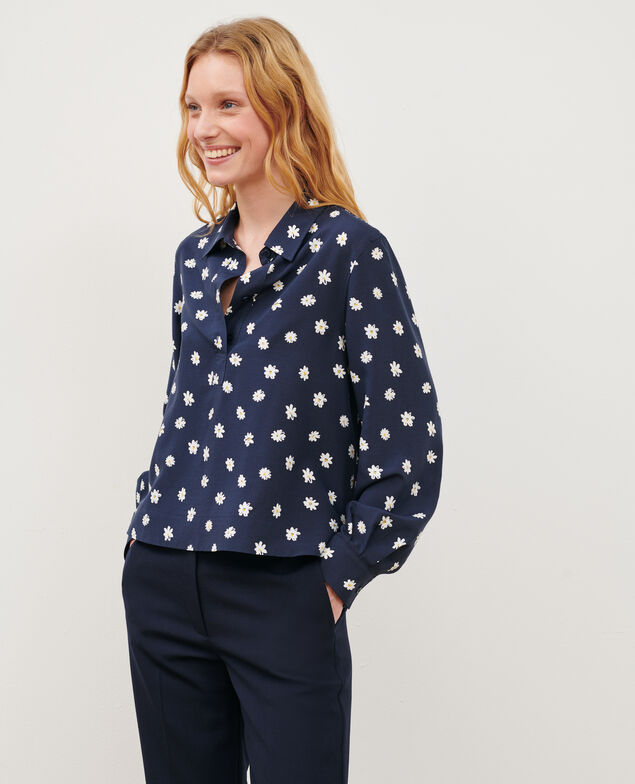Camisa estampada fluida 0694 daisy 3sbl243v09