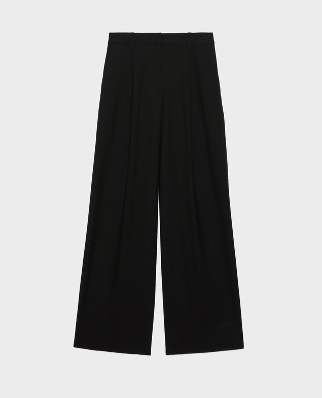 YVONNE - Pantalón de lana 4216 black_beauty