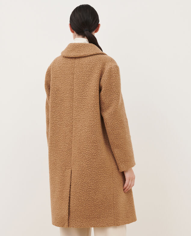 Abrigo largo de lana mezclada 8849 31 beige 2wcj012w08