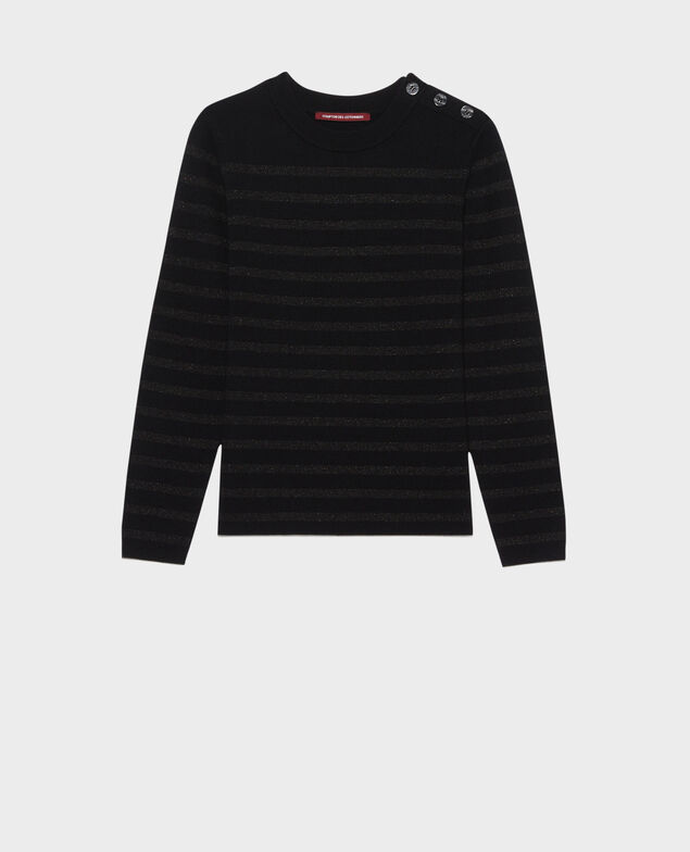 MADDY - Jersey marinero de lana merina Stp blk lx