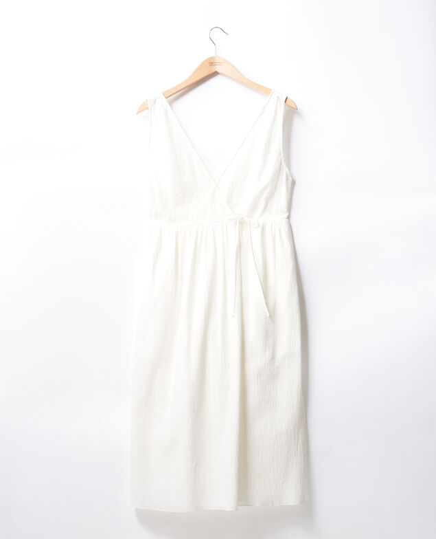 Vestido cruzado Blanc