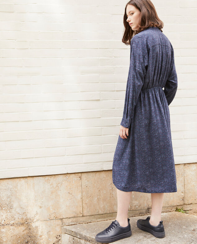 Vestido estampado Azul
