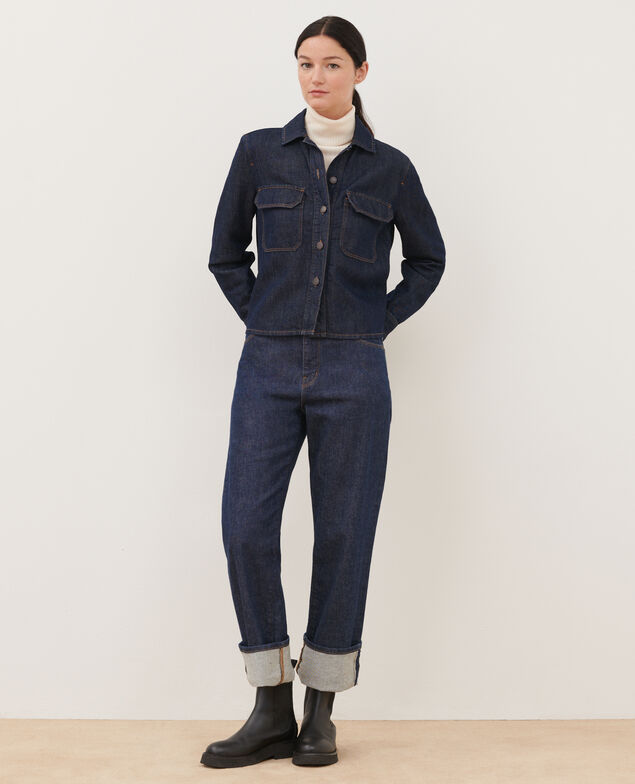 Chaqueta de tela denim