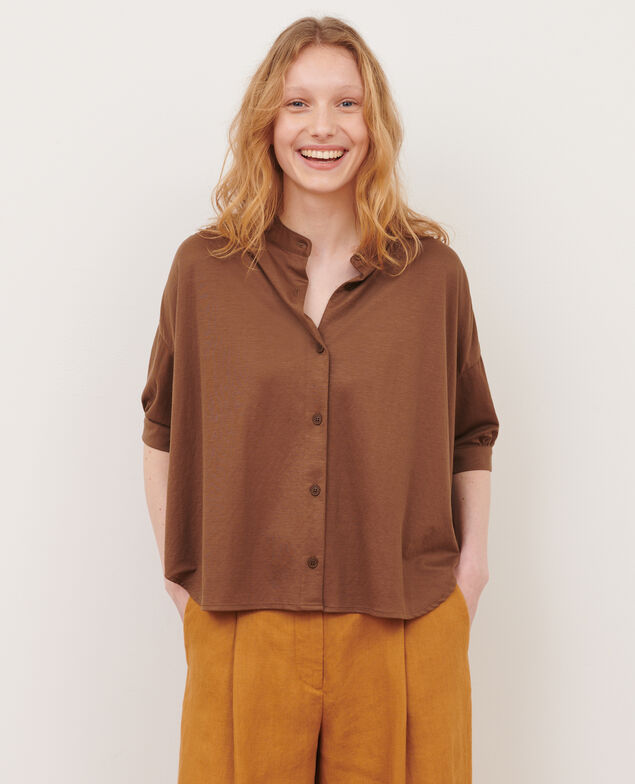 Top de manga corta 35 brown