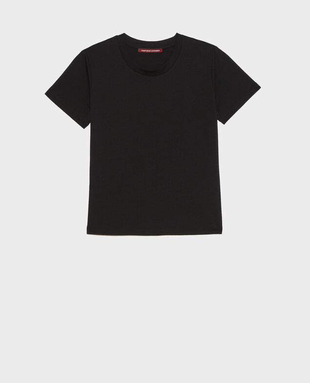 Camiseta fluida con cuello redondo Black beauty Pirous