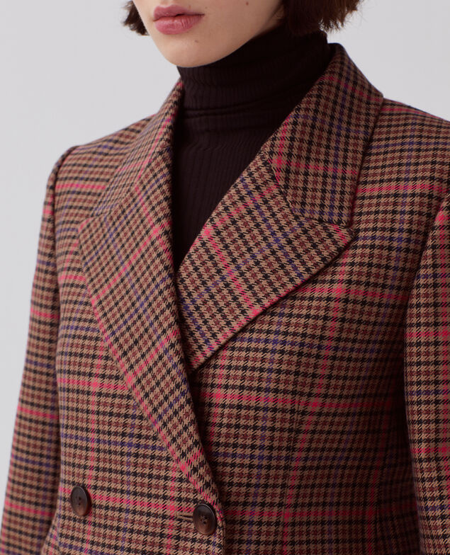 Chaqueta sastre I121 check pink