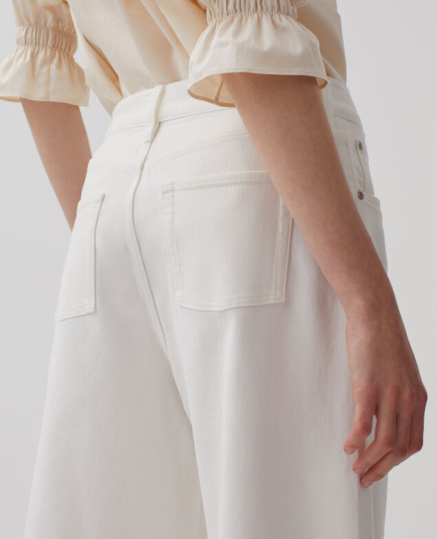 JEANETTE - Jeans anchos H003 white