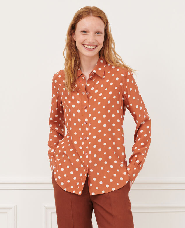 SIBYLLE - Camisa de seda 95 print red