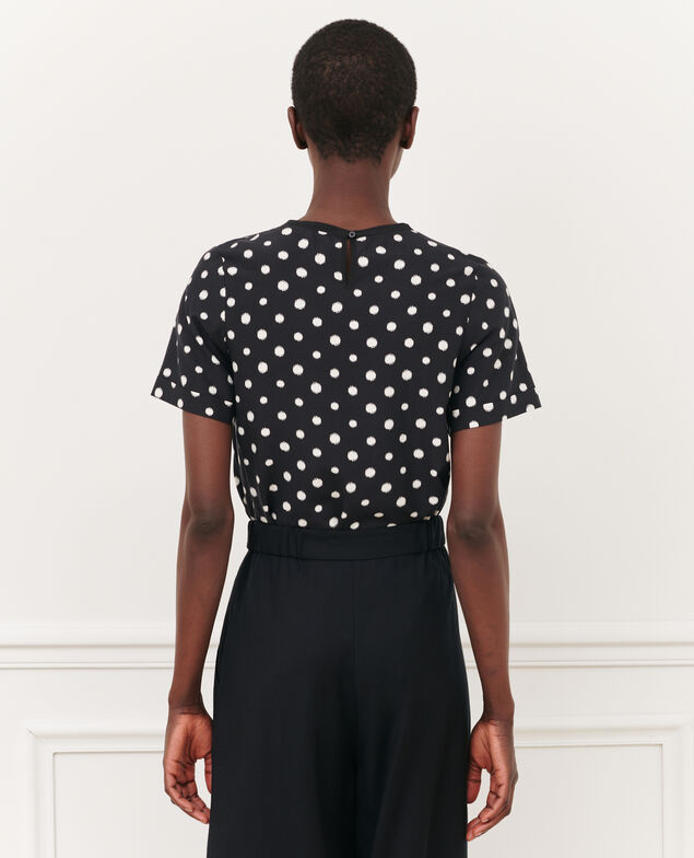 Camiseta con estampado de lunares 95 print black