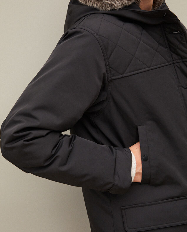 Parka con capucha Noir