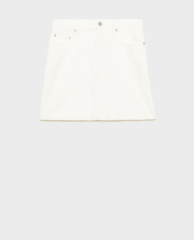 Minifalda vaquera 0003 white denim