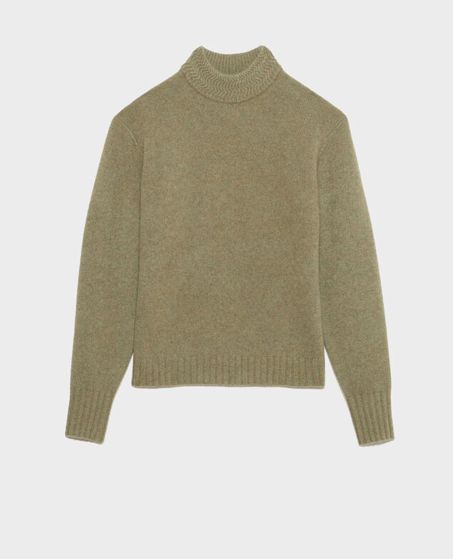 Jersey de cachemir con cuello alto