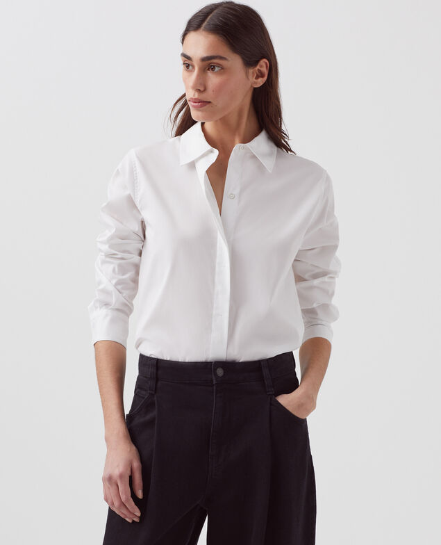 Camisa de popelina de algodón