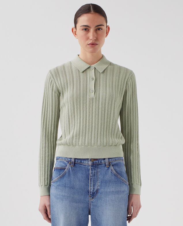 Jersey cuello polo de algodón U520 green