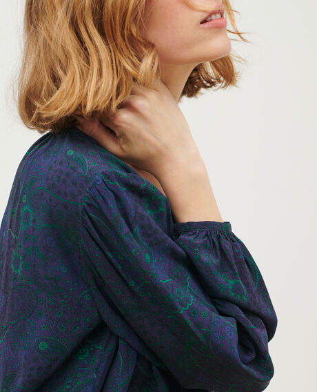 Blusa estampada fluida