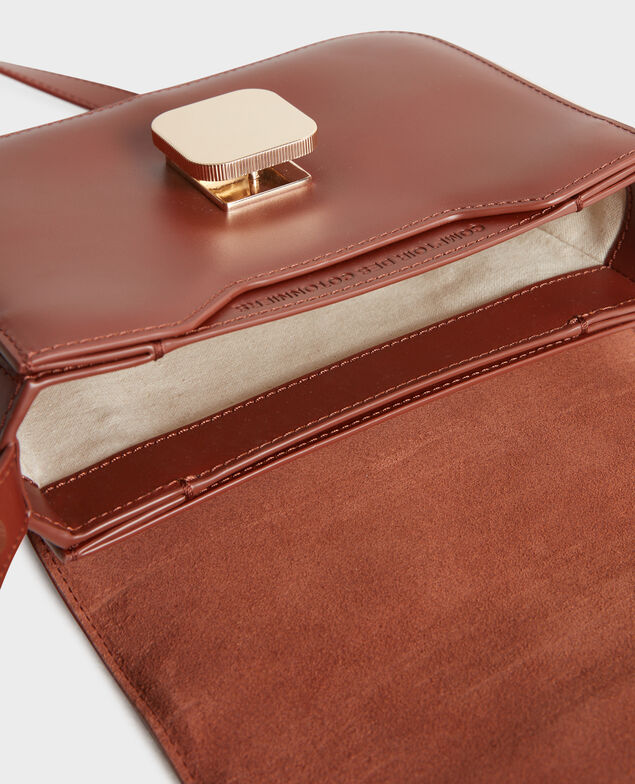 VIC - bolso caja de cuero