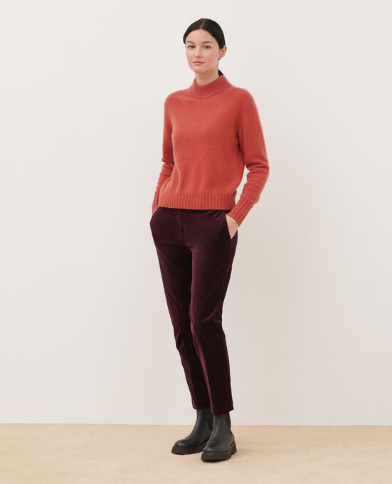 Jersey de cachemir con cuello alto 8830 16 RED
