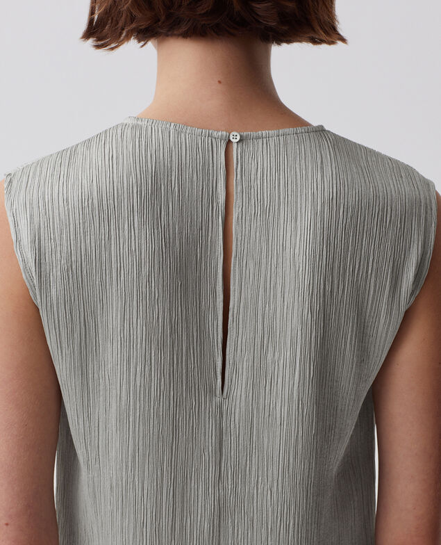 - Vestido largo con textura sin mangas J050 shadow gray