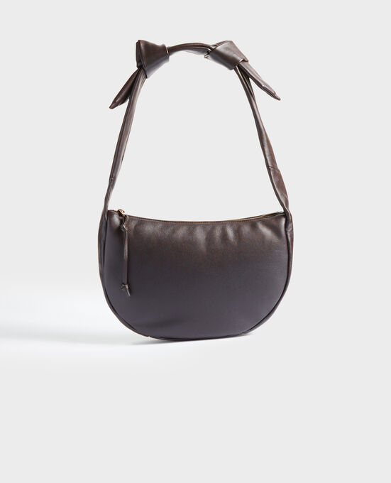 NOEMIE - Bolso de cuero flexible 8884 34 BROWN