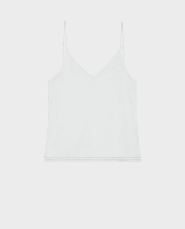 Camiseta de tirantes de algodón mezclado 06 gray