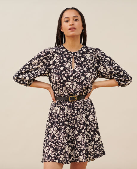 Vestido estampado fluido