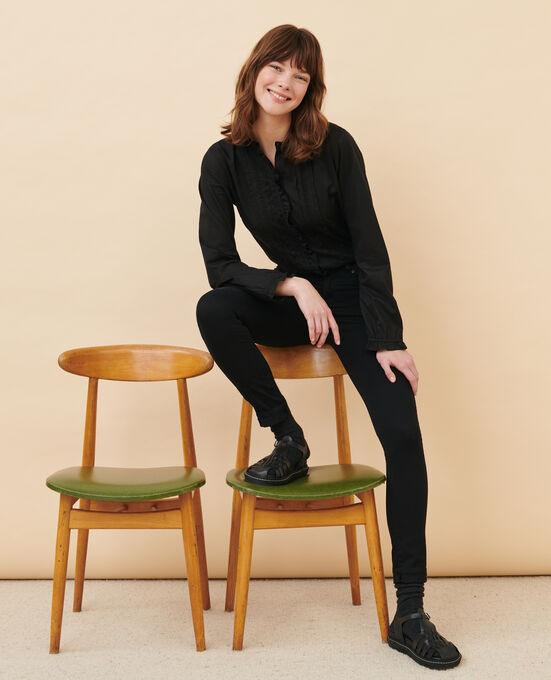 DANI - SKINNY - Jeans de algodón 09 BLACK
