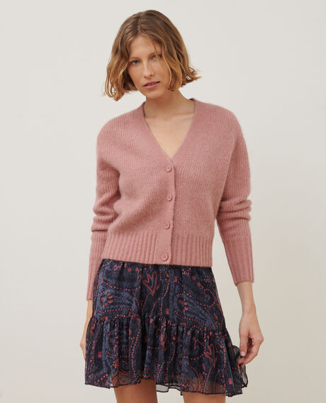 Cárdigan de alpaca mezclada