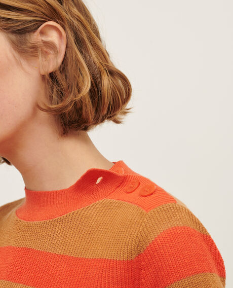 Jersey con manga corta de lino 0240 tiger lily stripes 3sju093l01