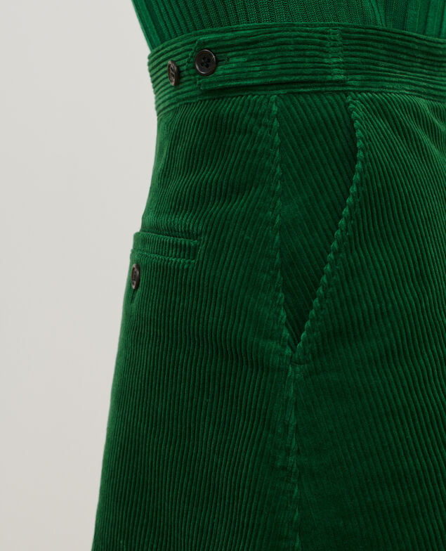 Falda corta de pana A554 green 2wsk140c01