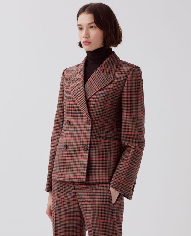 Chaqueta sastre I121 check pink