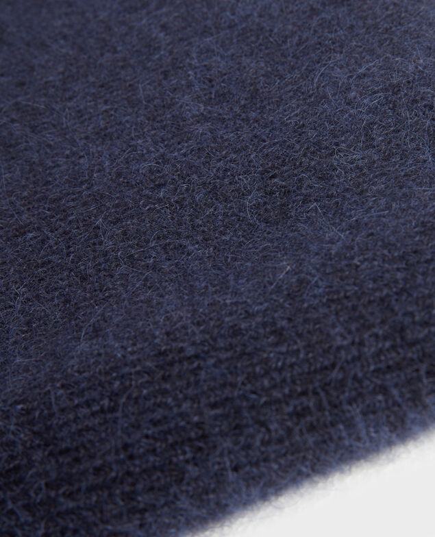 Contorno de cuello de alpaca mezclada A692 navy