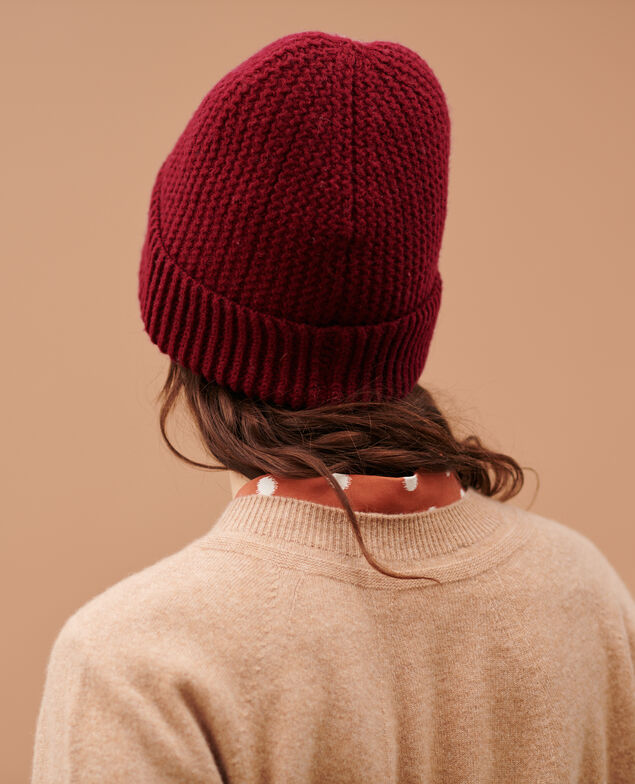 Gorro de lana 8878 18 wine