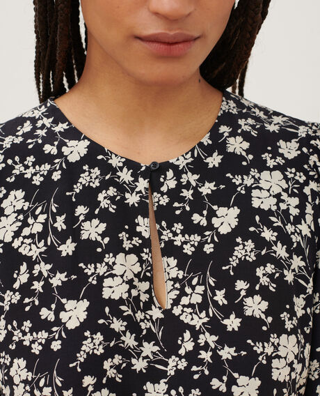 Vestido estampado fluido