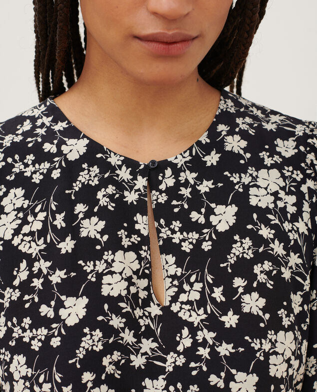 Vestido estampado fluido