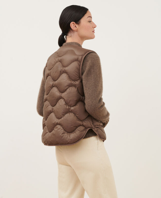 PLUME - Chaleco A371 solid brown coffee 3sja298n03