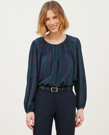 Blusa estampada fluida