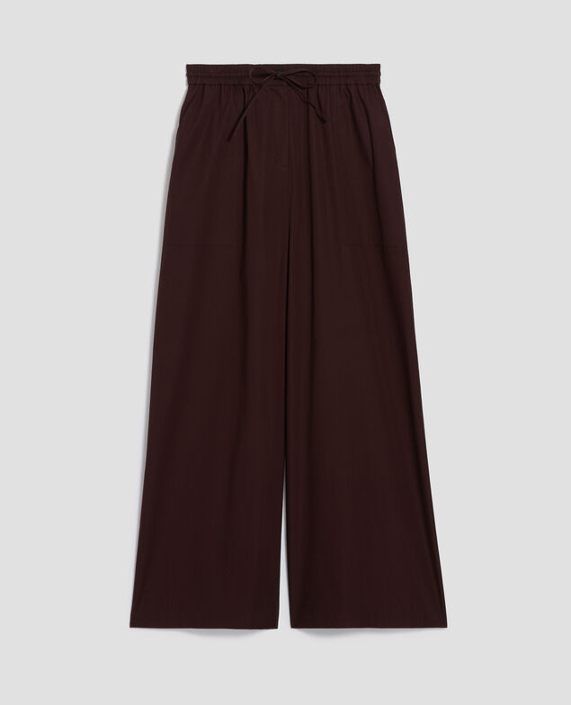 YVONNE - Pantalón amplio J790 chocolate plum